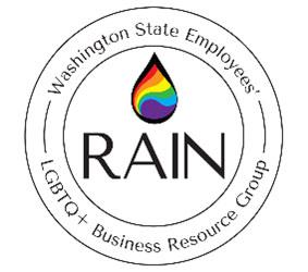RAIN logo - Washington state employees LGBTQ+ business resource group