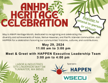 Invitation to attend the ANHPI Heritage Celebration